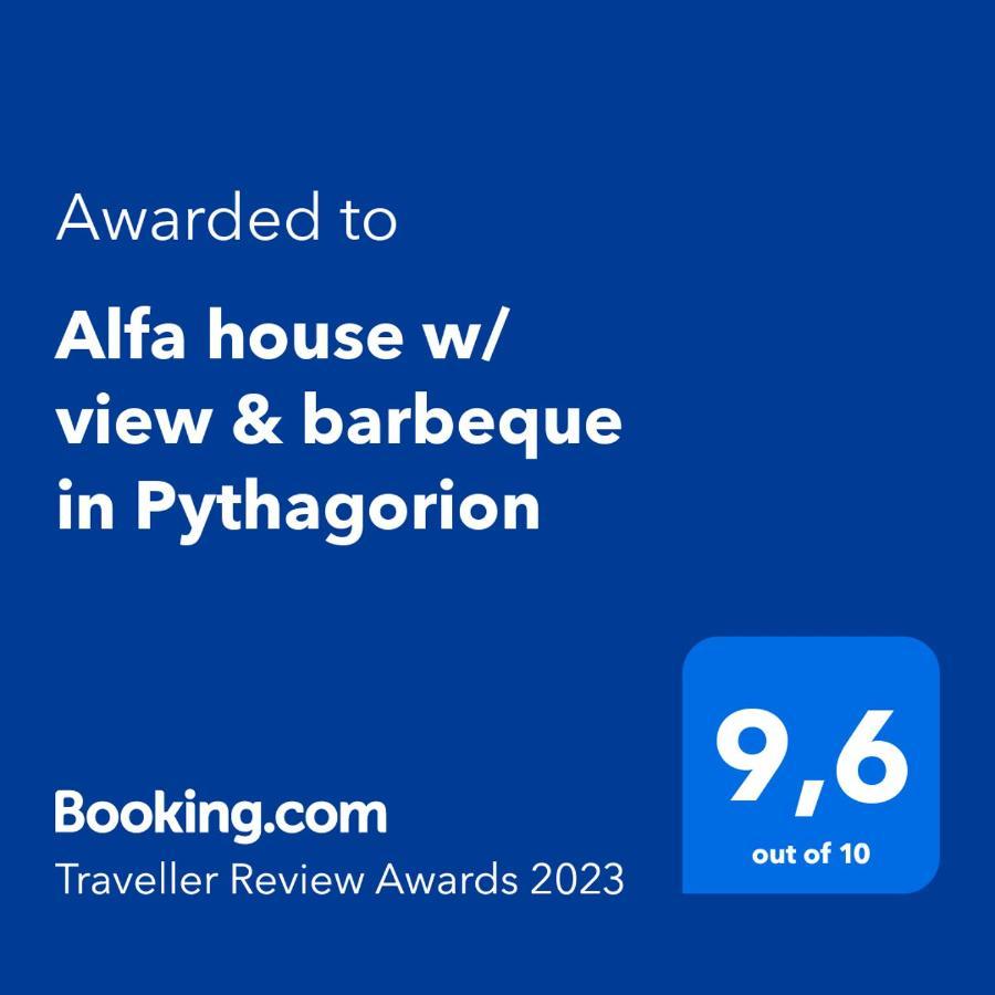 Alfa House W/ View & Barbeque In Pythagorion Villa Kültér fotó